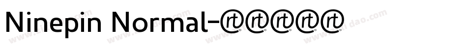 Ninepin Normal字体转换